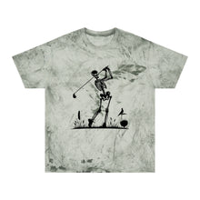 Load image into Gallery viewer, Skeleton Golf Unisex Color Blast T-Shirt Graphic Tee Halloween Spooky
