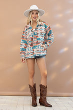 Load image into Gallery viewer, CAROLINA Aztec Western Shacket
