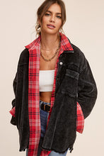 Load image into Gallery viewer, DAISY Corduroy Distressed Jacket Shacket
