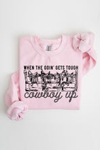 Load image into Gallery viewer, COWBOY UP Graphic Fleece Sweatshirt
