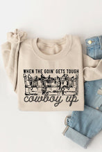 Load image into Gallery viewer, COWBOY UP Graphic Fleece Sweatshirt
