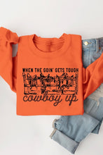 Load image into Gallery viewer, COWBOY UP Graphic Fleece Sweatshirt
