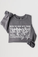 Load image into Gallery viewer, COWBOY UP Graphic Fleece Sweatshirt
