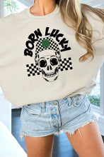 Load image into Gallery viewer, BORN LUCKY Crewneck Sweatshirt
