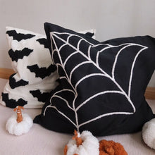 Load image into Gallery viewer, Halloween throw pillow cover, tufted accent pillow
