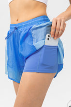 Load image into Gallery viewer, BETTY Color Block Drawstring Active Shorts
