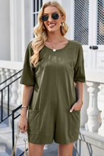 Load image into Gallery viewer, Lovelet Backless Round Neck Half Sleeve Romper
