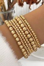 Load image into Gallery viewer, Gold 7pcs/Set Minimalist Plated Beaded Luxury Bracelet Set
