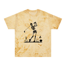 Load image into Gallery viewer, Skeleton Golf Unisex Color Blast T-Shirt Graphic Tee Halloween Spooky
