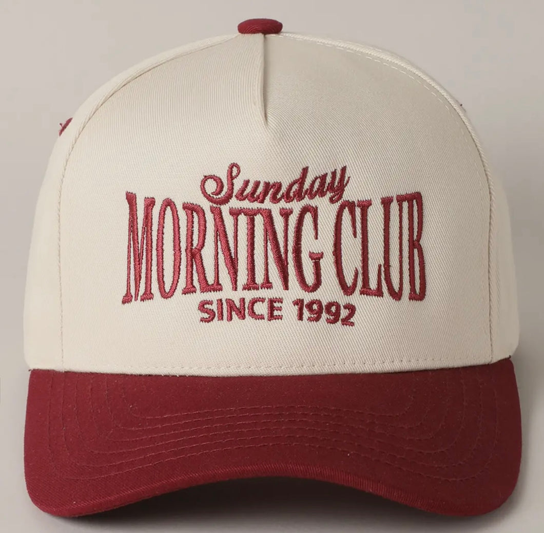 Sunday Morning Club Two Tone Trucker Hat Cap