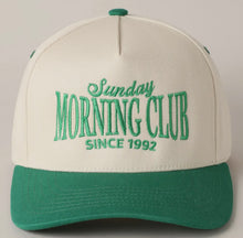 Load image into Gallery viewer, Sunday Morning Club Two Tone Trucker Hat Cap
