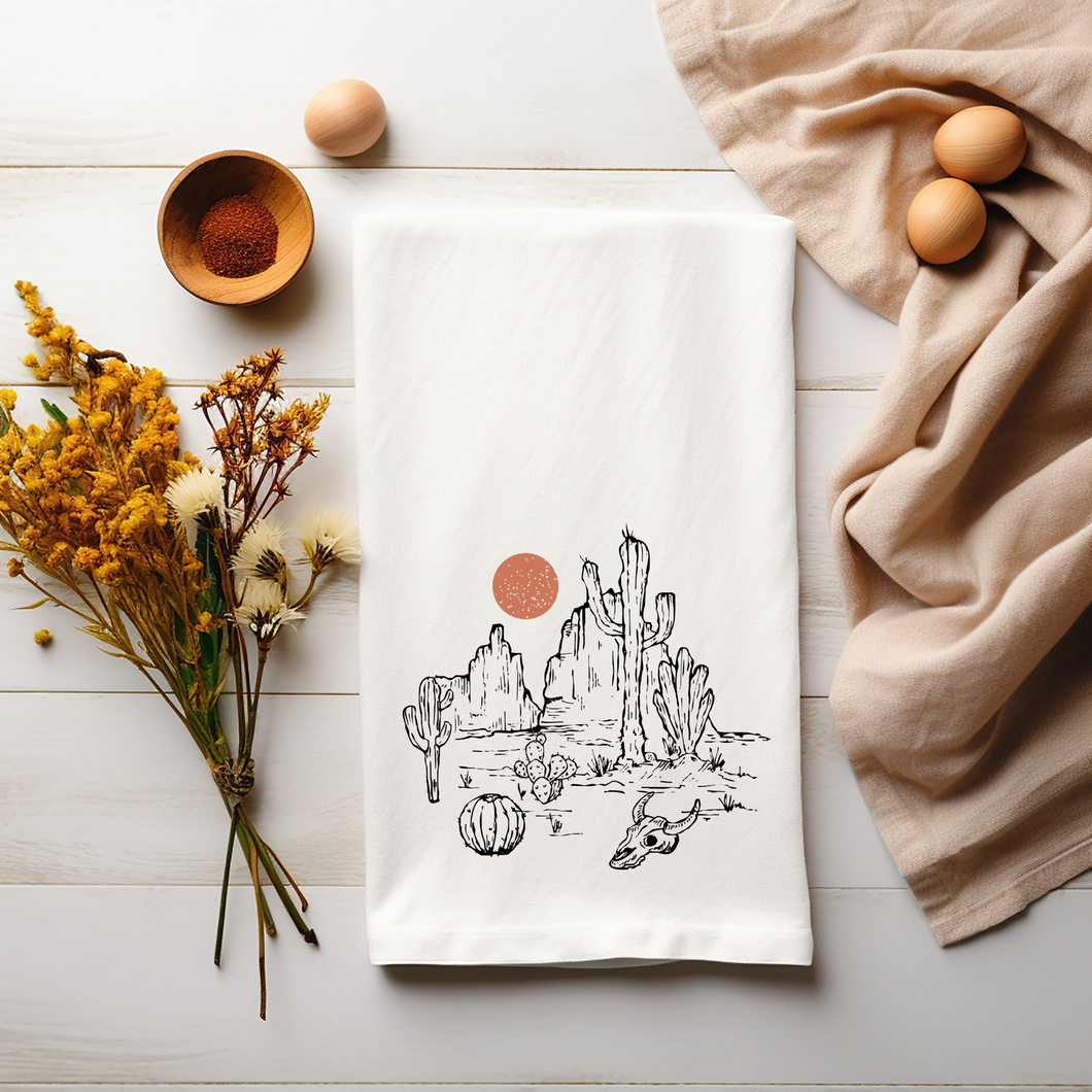 DESERT SUNSET Decorative Tea Towel