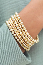 Load image into Gallery viewer, Gold 7pcs/Set Minimalist Plated Beaded Luxury Bracelet Set
