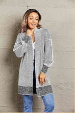 Load image into Gallery viewer, MEMPHIS Heathered Open Front Longline Cardigan
