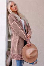 Load image into Gallery viewer, MEMPHIS Heathered Open Front Longline Cardigan
