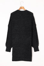 Load image into Gallery viewer, MEMPHIS Heathered Open Front Longline Cardigan
