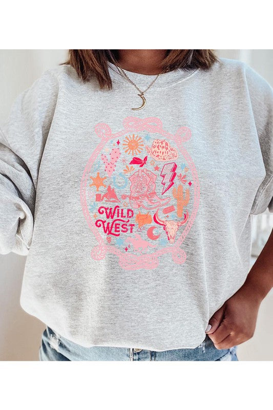 WILD WEST UNISEX FLEECE SWEATSHIRT