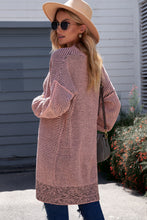 Load image into Gallery viewer, MEMPHIS Heathered Open Front Longline Cardigan
