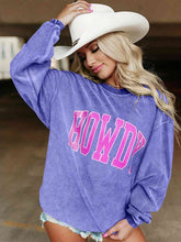 Load image into Gallery viewer, HOWDY Graphic Round Neck Sweatshirt
