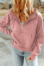 Load image into Gallery viewer, HOLT Half-Zip Thumbhole Sleeve Hoodie
