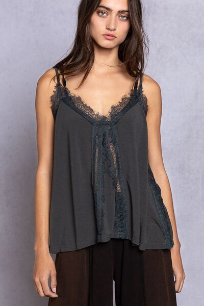 BELLE Lace Detail V-Neck Cami