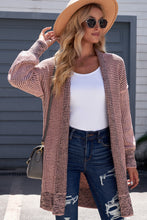 Load image into Gallery viewer, MEMPHIS Heathered Open Front Longline Cardigan
