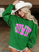 Load image into Gallery viewer, HOWDY Graphic Round Neck Sweatshirt
