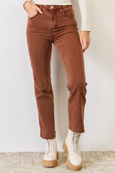 LUCY High Rise Tummy Control Straight Jeans