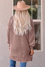 Load image into Gallery viewer, MEMPHIS Heathered Open Front Longline Cardigan
