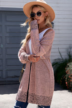 Load image into Gallery viewer, MEMPHIS Heathered Open Front Longline Cardigan
