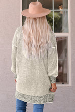 Load image into Gallery viewer, MEMPHIS Heathered Open Front Longline Cardigan
