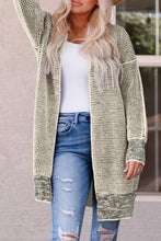 Load image into Gallery viewer, MEMPHIS Heathered Open Front Longline Cardigan
