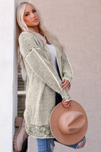 Load image into Gallery viewer, MEMPHIS Heathered Open Front Longline Cardigan
