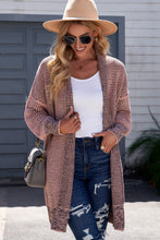 Load image into Gallery viewer, MEMPHIS Heathered Open Front Longline Cardigan
