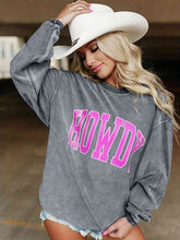 Load image into Gallery viewer, HOWDY Graphic Round Neck Sweatshirt
